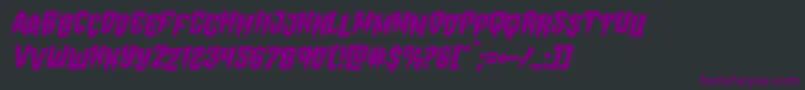Hemogoblinstagital-Schriftart – Violette Schriften auf schwarzem Hintergrund