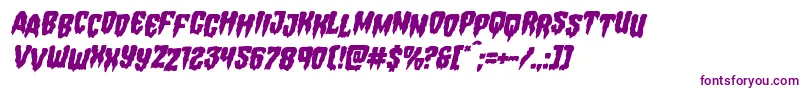 Hemogoblinstagital-fontti – violetit fontit valkoisella taustalla
