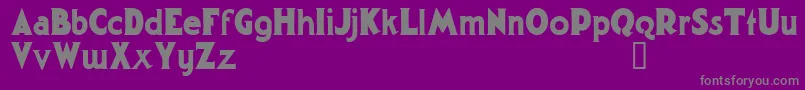 GargantuaDemo Font – Gray Fonts on Purple Background