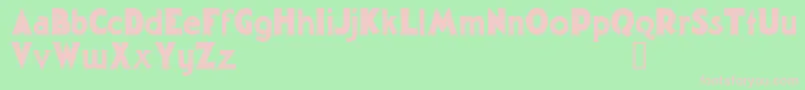 GargantuaDemo Font – Pink Fonts on Green Background