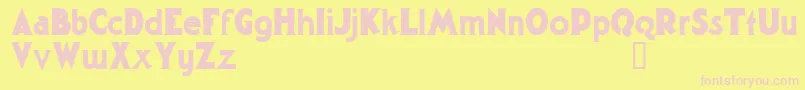 GargantuaDemo Font – Pink Fonts on Yellow Background