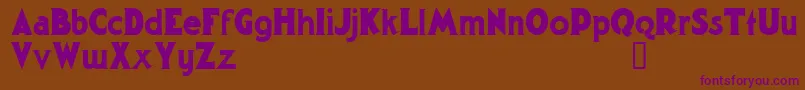 GargantuaDemo Font – Purple Fonts on Brown Background