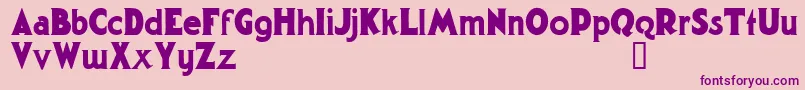 GargantuaDemo Font – Purple Fonts on Pink Background