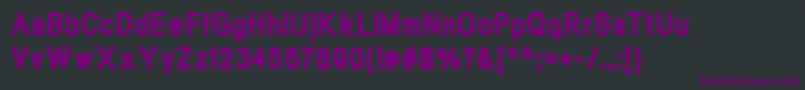 Fonte NeogramBlackcnd – fontes roxas em um fundo preto