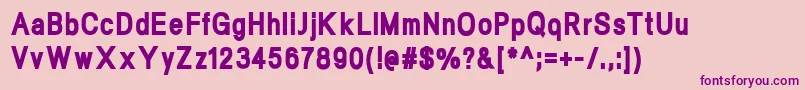 Шрифт NeogramBlackcnd – фиолетовые шрифты на розовом фоне