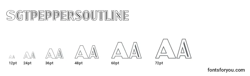 Sgtpeppersoutline Font Sizes