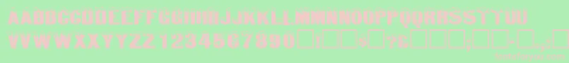 IcedisplaycapssskRegular Font – Pink Fonts on Green Background