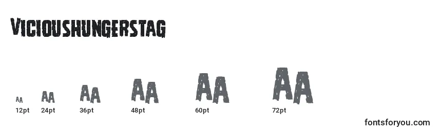 Vicioushungerstag Font Sizes