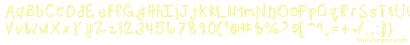 Kbcheetahrita Font – Yellow Fonts on White Background