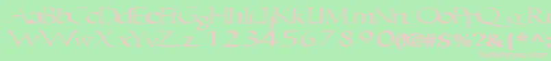 Ericbrush21RegularTtext Font – Pink Fonts on Green Background