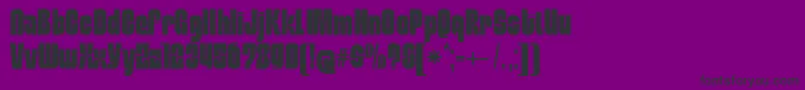 Шрифт MobleysansCondensed – чёрные шрифты на фиолетовом фоне