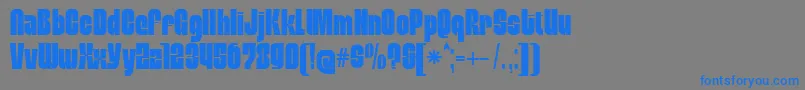 MobleysansCondensed Font – Blue Fonts on Gray Background