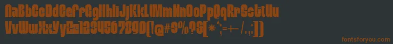 MobleysansCondensed Font – Brown Fonts on Black Background
