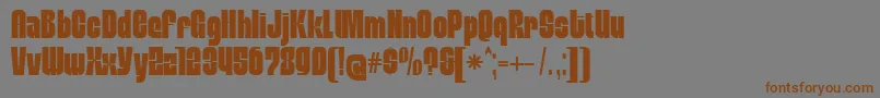 MobleysansCondensed Font – Brown Fonts on Gray Background