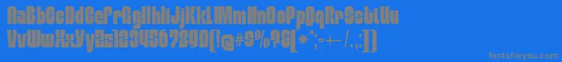 MobleysansCondensed Font – Gray Fonts on Blue Background