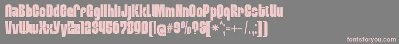 MobleysansCondensed Font – Pink Fonts on Gray Background