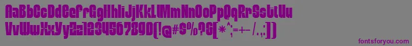MobleysansCondensed Font – Purple Fonts on Gray Background