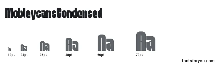 MobleysansCondensed Font Sizes