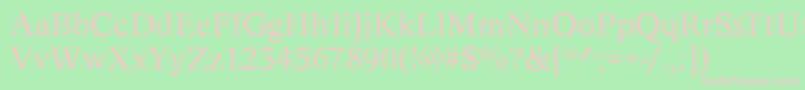 ConceptRegular Font – Pink Fonts on Green Background