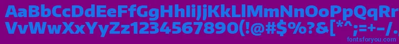 EncodesansBlack Font – Blue Fonts on Purple Background