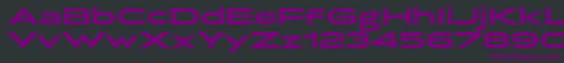 Więcej informacji o czcionce BrillerBold Czcionka BrillerBold – fioletowe czcionki na czarnym tle