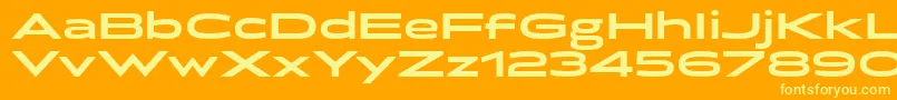 Police BrillerBold – polices jaunes sur fond orange