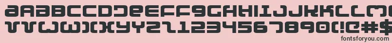 Шрифт ExedoreExpanded – чёрные шрифты на розовом фоне