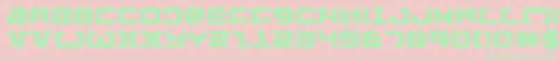 ExedoreExpanded Font – Green Fonts on Pink Background