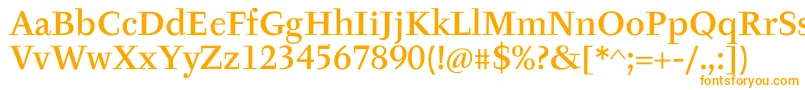 TyfaItcMediumOt Font – Orange Fonts on White Background