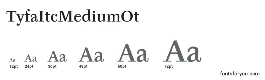 TyfaItcMediumOt Font Sizes