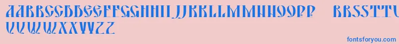 DsYermakD Font – Blue Fonts on Pink Background