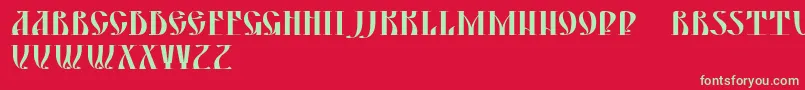 DsYermakD Font – Green Fonts on Red Background