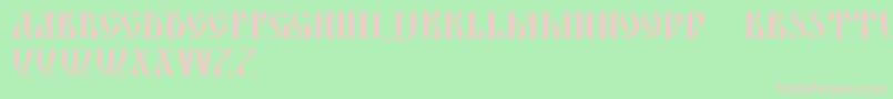 DsYermakD Font – Pink Fonts on Green Background