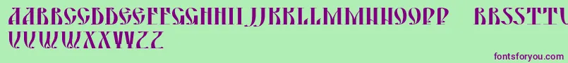 DsYermakD Font – Purple Fonts on Green Background