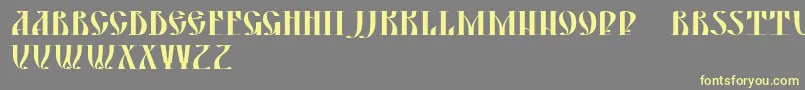 DsYermakD Font – Yellow Fonts on Gray Background