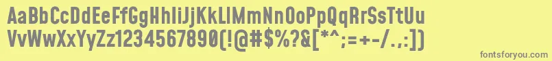 MohaveBold Font – Gray Fonts on Yellow Background