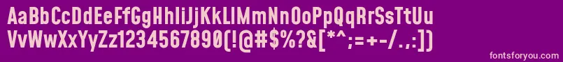 MohaveBold Font – Pink Fonts on Purple Background