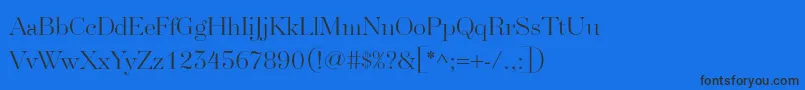SplendidSerif Font – Black Fonts on Blue Background