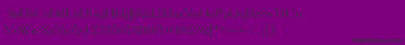 Fonte SplendidSerif – fontes pretas em um fundo violeta