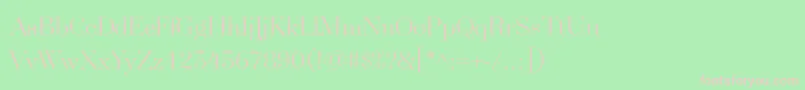 SplendidSerif Font – Pink Fonts on Green Background