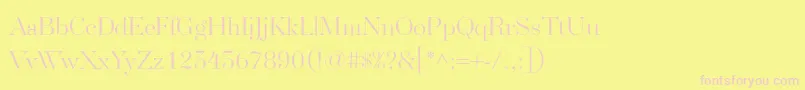 SplendidSerif Font – Pink Fonts on Yellow Background