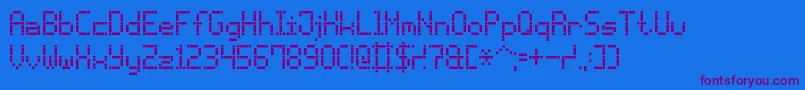Más sobre la fuente DashDotLcd7 fuente DashDotLcd7 – Fuentes Moradas Sobre Fondo Azul