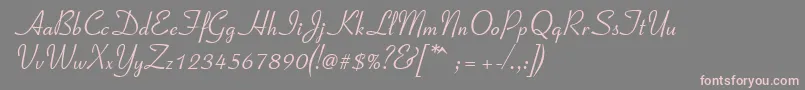 Connecticut Font – Pink Fonts on Gray Background