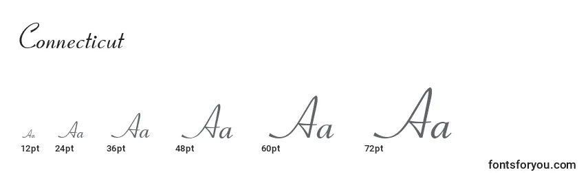 Connecticut Font Sizes
