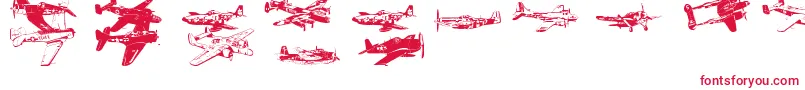 Ww2Aircraft Font – Red Fonts