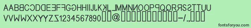Шрифт EfitypereverseRegular – чёрные шрифты на зелёном фоне