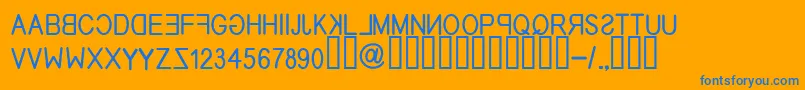 fuente EfitypereverseRegular – Fuentes Azules Sobre Fondo Naranja