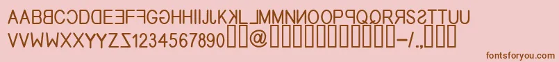 EfitypereverseRegular Font – Brown Fonts on Pink Background