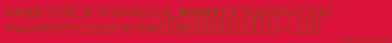 fuente EfitypereverseRegular – Fuentes Marrones Sobre Fondo Rojo