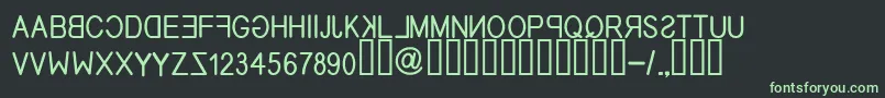 EfitypereverseRegular Font – Green Fonts on Black Background